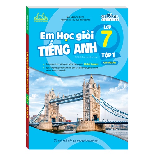 Sách - Combo GLOBAL SUCCESS - Em học giỏi tiếng anh lớp 7 Tập 1 + Tập 2 (có đáp án)