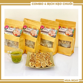 COMBO 4 bịch kẹo Chuối cuộn Senfarm các vị 500g