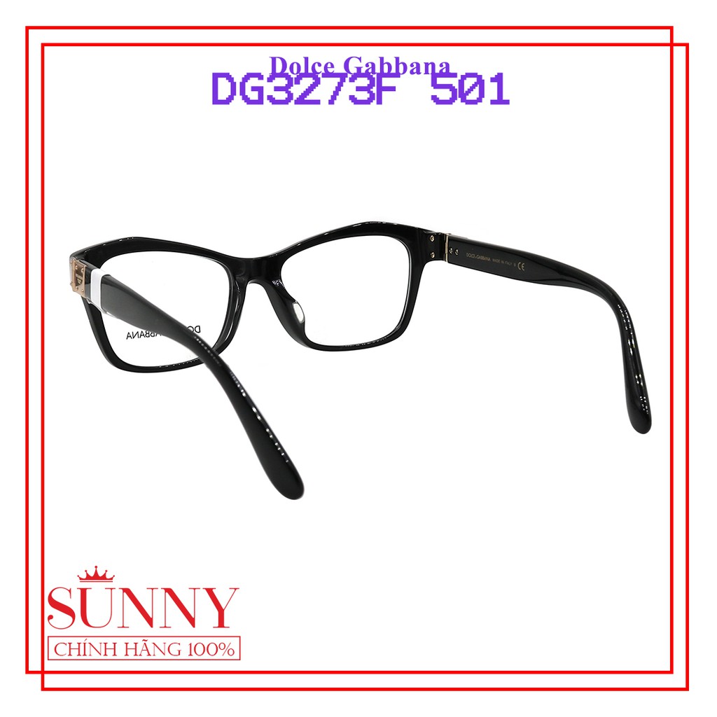 Gọng kính nam nữ chính hãng Dolce &amp; Gabbana DG3273F 501 màu sắc thời trang, thiết kế dễ đeo bảo vệ mắt