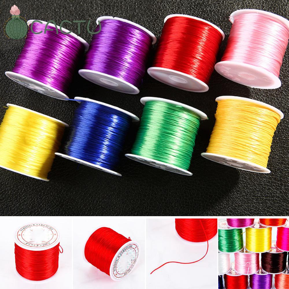 Dây Trang Sức Co Giãn Nhiều Màu Sắc Dài 1mm 10m/60m Tiện Dụng