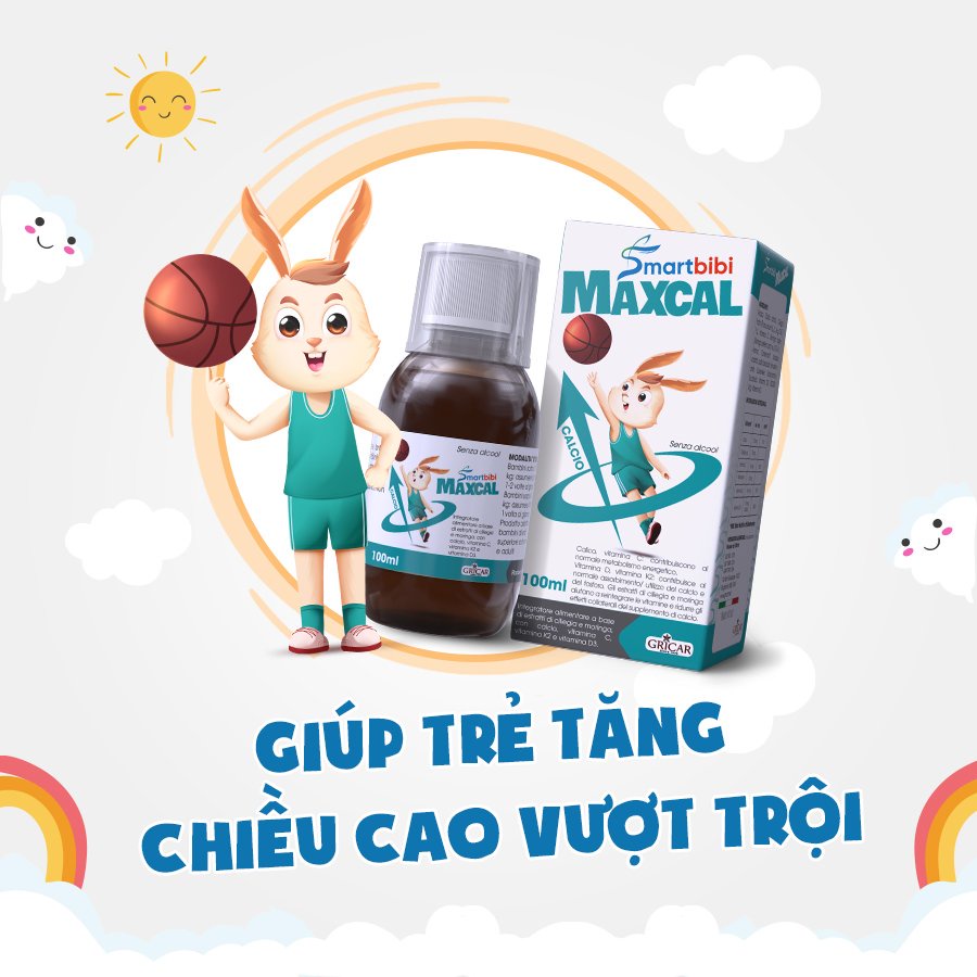 Vitamin D3 K2 và Canxi - Smartbibi Maxcal Chuẩn Châu Âu Hấp Thụ Canxi Tối Đa Giúp Bé Tăng Chiều Cao Vượt Trội