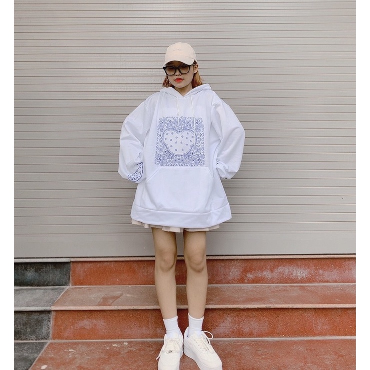 [ ẢNH THẬT ] ÁO HOODIE NỈ UNCOVER TRẮNG UNISEX FORM RỘNG (ẢNH THẬT SHOP CHỤP) | BigBuy360 - bigbuy360.vn