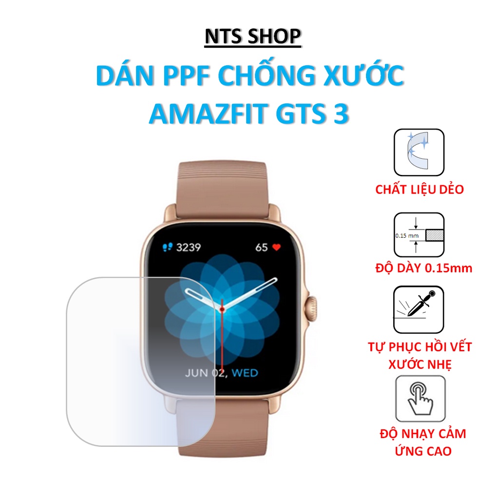 Dán PPF chống xước màn hình Amazfit GTS 3