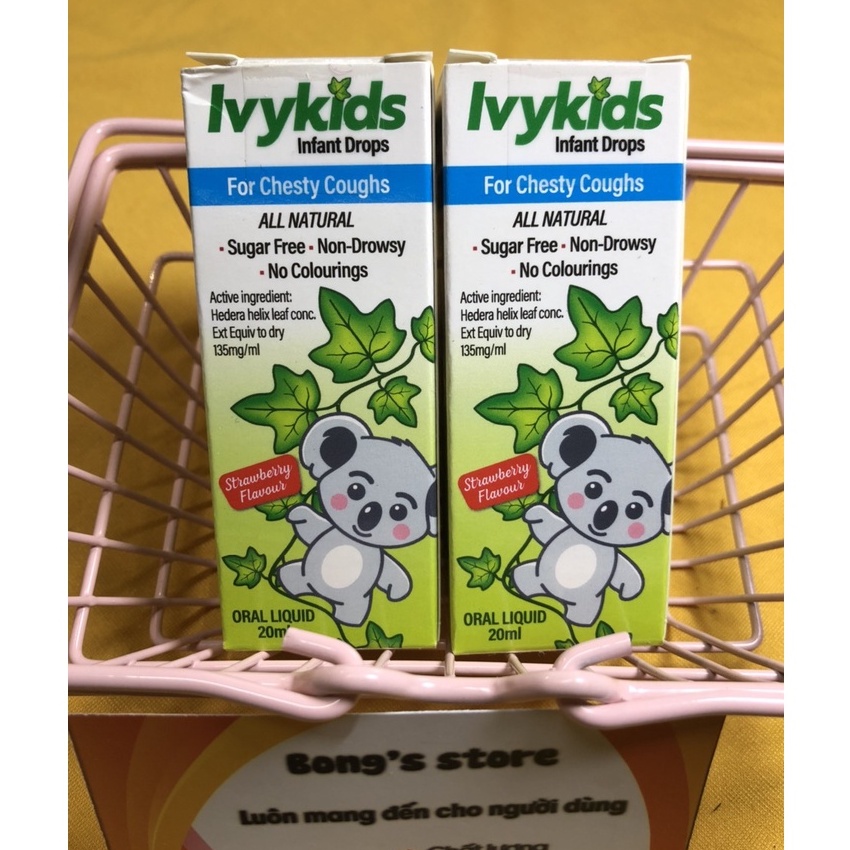 Siro giảm ho Ivy Kid 20ml Úc