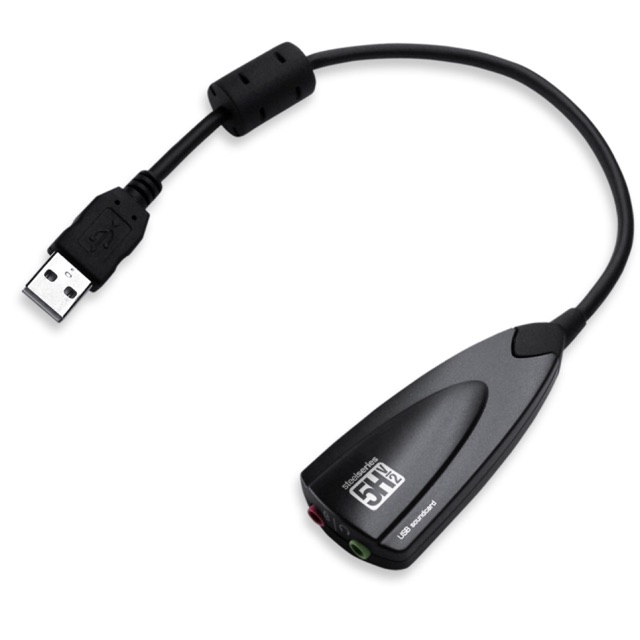 Cáp chuyển USB sound sang âm thanh 3D 7.1 (Đen)