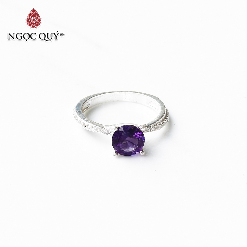Nhẫn bạc TA tím - Ngọc Quý