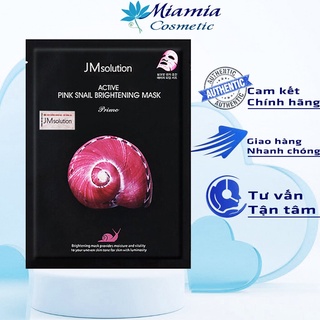 Mặt nạ jm solution ốc sên hồng jm solution active pink snail brightening mask tăng đàn hồi dưỡng trắng 30ml