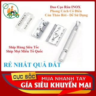 Dao Cạo râu INOX Truyền Thống chính hãng xịn [ FULLBOX ]