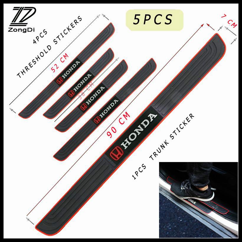 Bộ nhãn dán cao su bảo vệ cửa xe hơi thích hợp cho Honda City Civic Brio HRV CRV