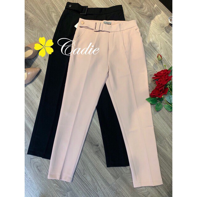 QUẦN BAGGY ĐAI CHỮ NHẬT BỌC SIÊU XỊN thời trang Banamo Fashion quần baggy đai chữ nhật 8312