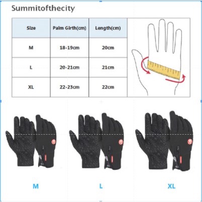 Đôi Găng Tay Giữ Ấm Chống Thấm Nước Có Thể Chạm Màn Hình Cảm Ứng Thời Trang Unisex