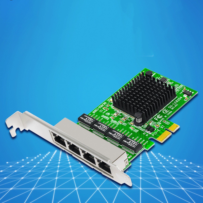 Card Mạng Ethernet / Ethernet / Lan PCI-E Realtek RJ45 4 Cổng Thẻ