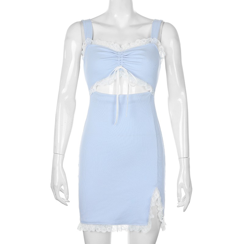 [ORDER] Đầm phối ren rút dây thắt nơ tiểu thư hàn quốc JULIA DRESS | BigBuy360 - bigbuy360.vn