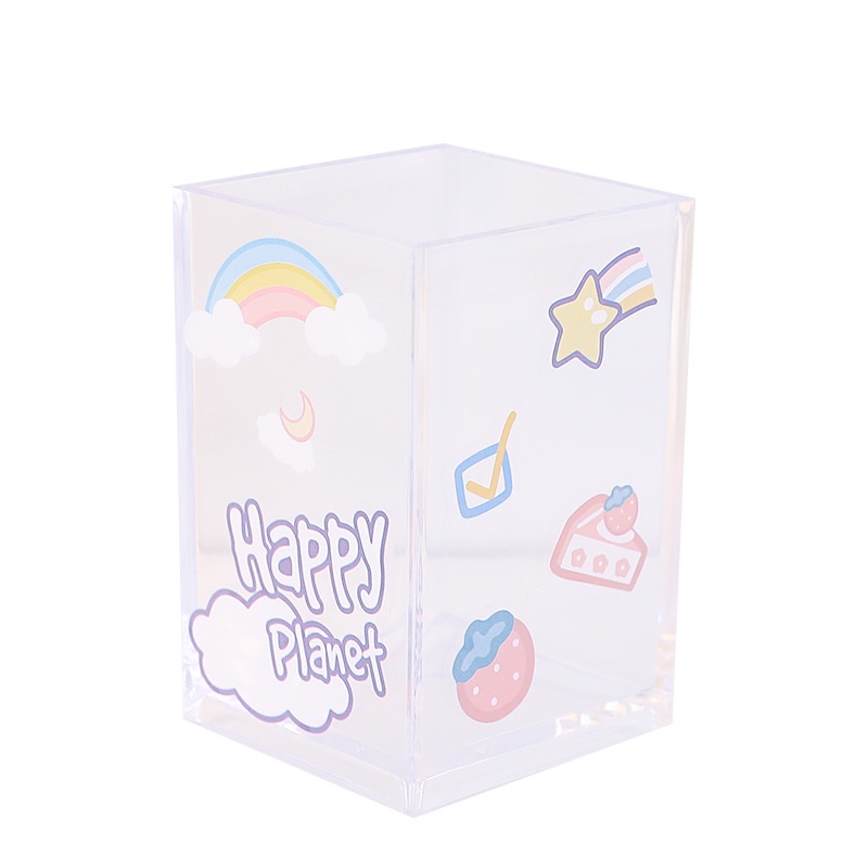 Giá Đỡ Bút Bằng Nhựa Acrylic Trong Suốt Đơn Giản