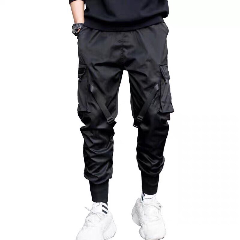 Quần Jogger Kaki Mix Dây khóa Unisex