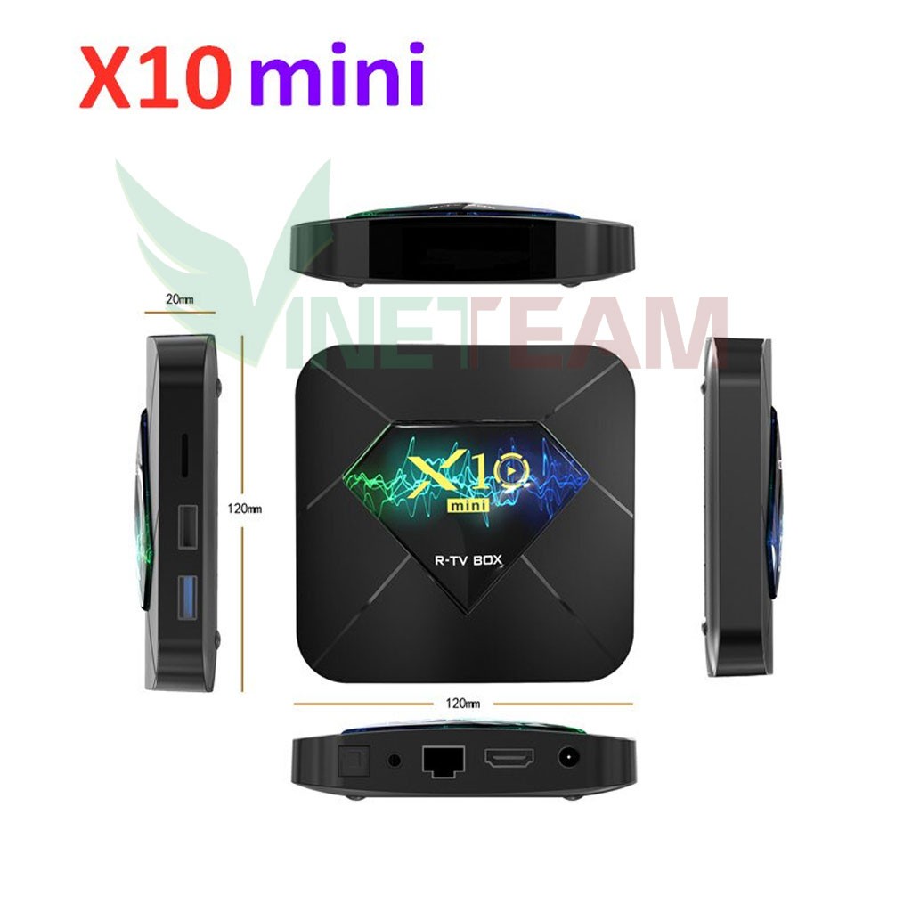 ANDROI TV BOX X10 MINI xem phim 6K, chơi game  Chipset xịn H313 lõi tứ✔Tích hợp FPT Play - Biến TV thường thành Smart TV