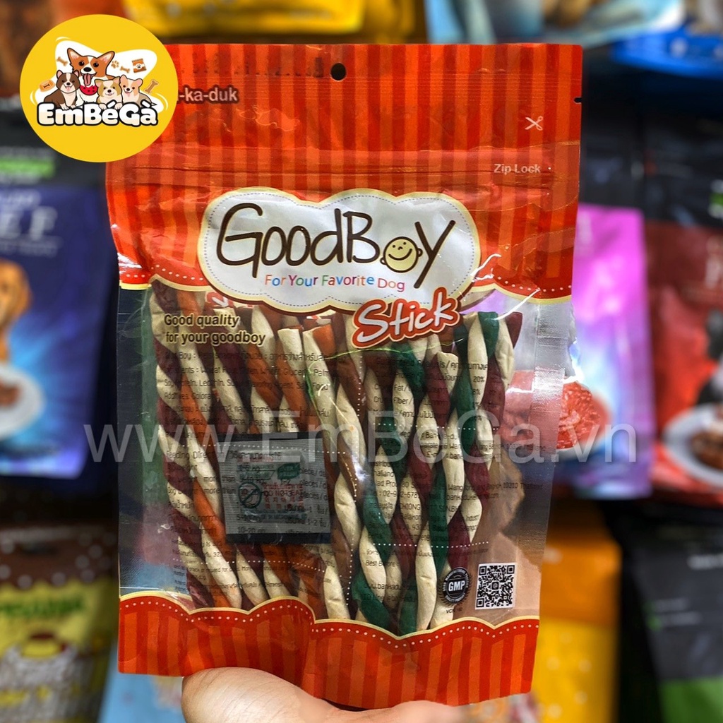 Snack que gặm Good Boy Stick xoắn nhiều vị cho chó