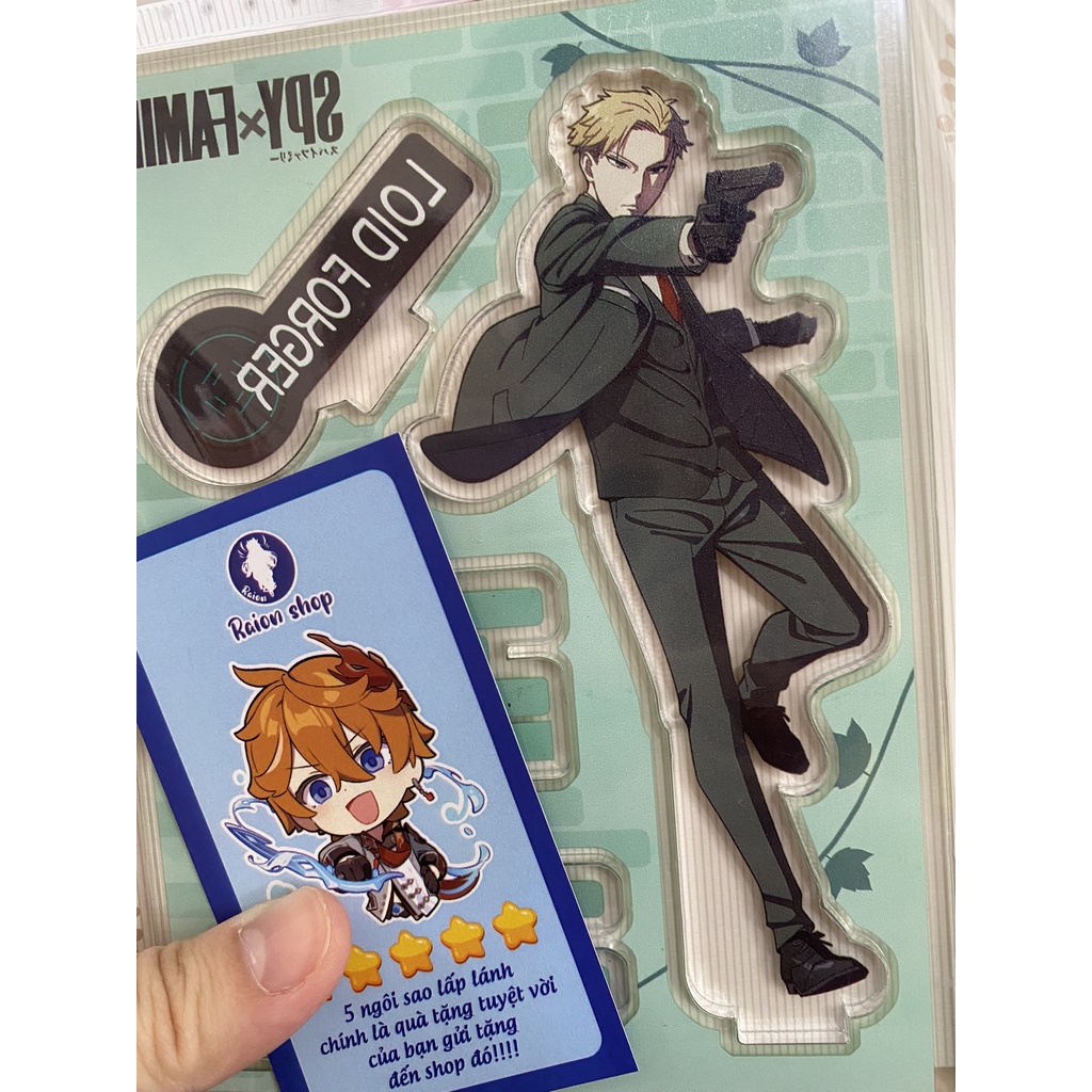 Mô Hình Standee Acrylic Mica Anime Spy x Family