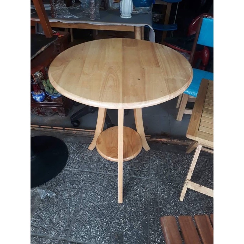 Bàn tròn 2 tầng 60cm, cao 73cm