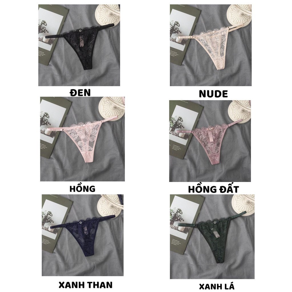 Quần Lót Nữ Ren Lọt Khe Sexy chun hông gợi cảm ôm dáng quyến rũ DAN STORE MÃ 8001