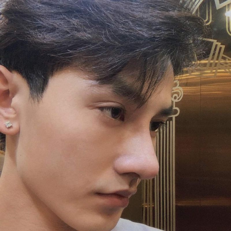 Bông tai nụ đá 3li vàng