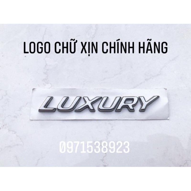 tem chữ dán PREMIUM LUXURY DELUXE SI 2.0 xịn chính hãng