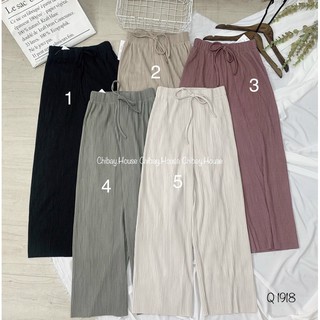 Quần ống rộng thun dày dập li chống nhăn ( hình thật, đổi trả nếu không giống hình ) Q1918