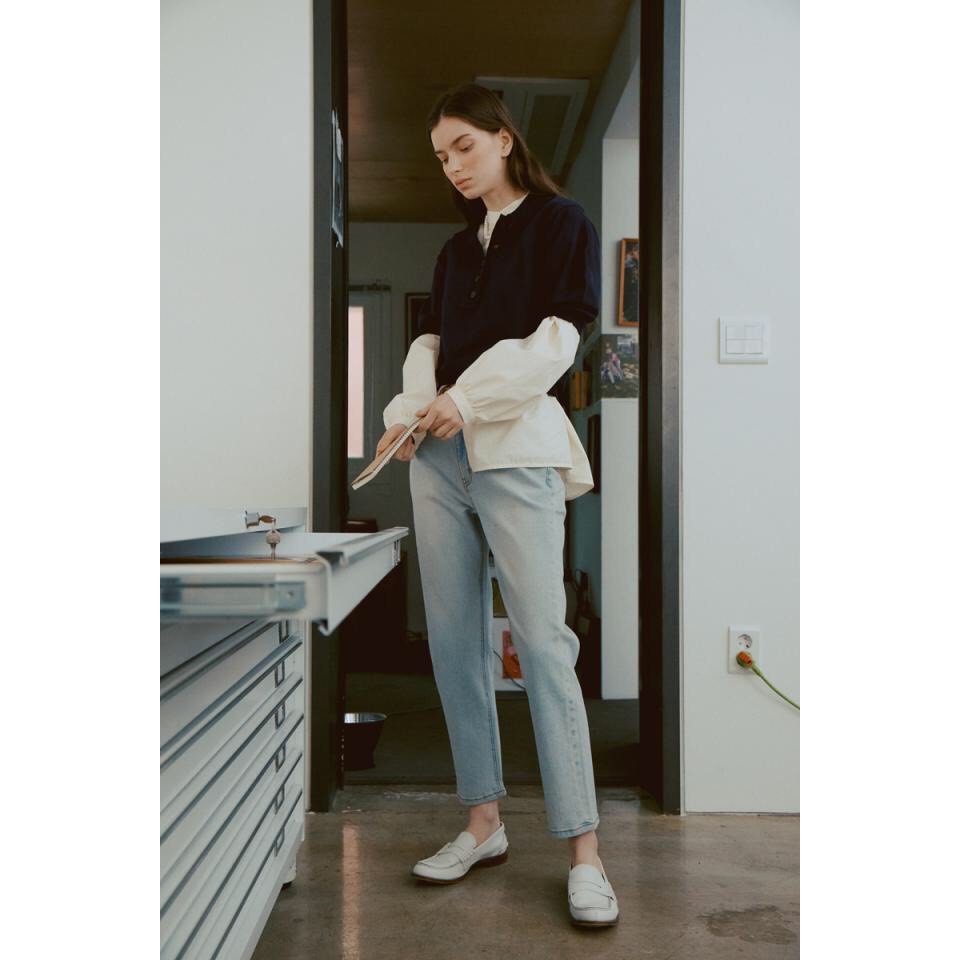 Quần jeans 2 nút dáng baggy xuất khẩu dư xịn