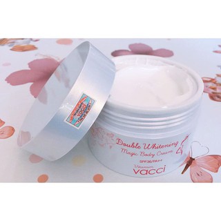 KEM DƯỠNG TRẮNG DA TOÀN THÂN VACCI DOUBLE WHITENING MAGIC BODY CREAM 160G CHÍNH HÃNG - LÀN DA TRẮNG MỊN NGỌC NGÀ - 6573