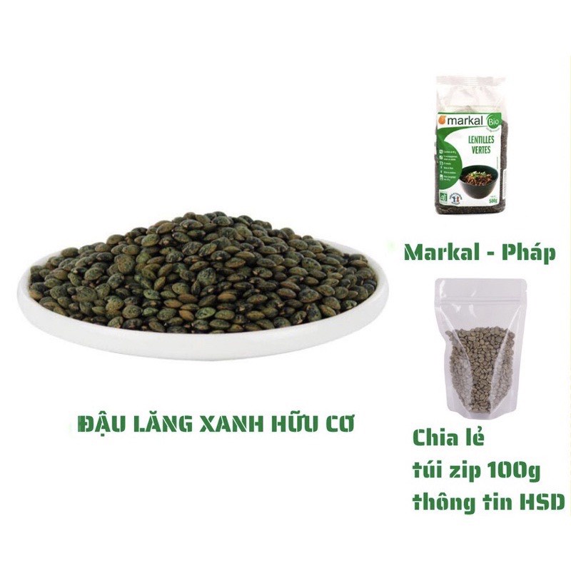 Đậu hạt hữu cơ cho bé ăn dặm có tách lẻ túi zip 50g -100g