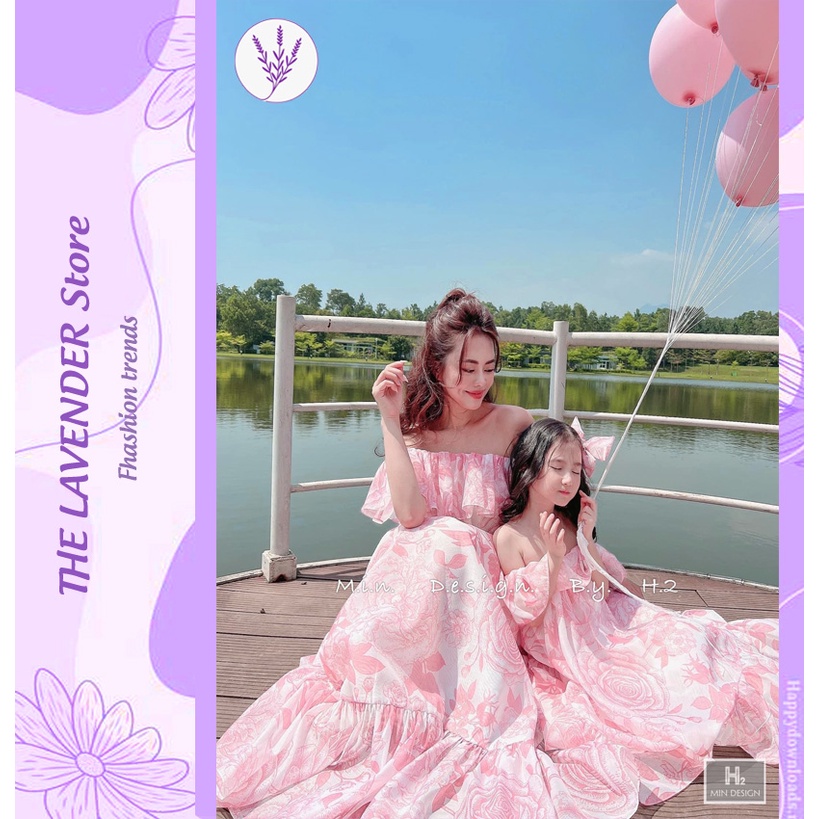 Đầm Maxi Voan Hoa Trễ Vai Đi Biển, váy voan maxi hottrends,
