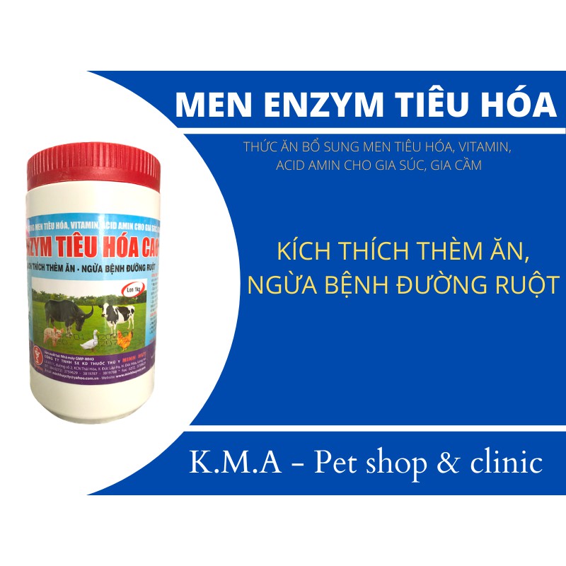 MEN ENZYM TIÊU HÓA CAO CẤP  - THỨC ĂN BỔ SUNG MEN TIÊU HÓA, VITAMIN, ACID AMIN CHO GIA SÚC, GIA CẦM