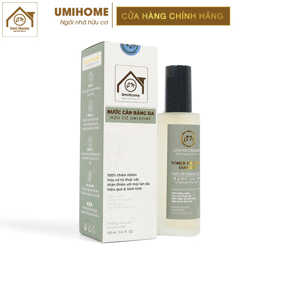 Nước cân bằng da Cúc La Mã hữu cơ UMIHOME 50/100ml | Chamomile Skin Toner