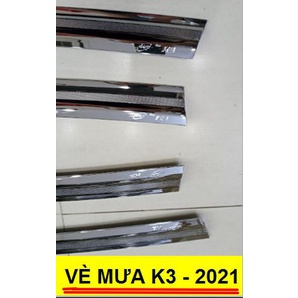 Vè che mưa mạ crom xe Kia K3 2021 - 2022, hàng cao cấp