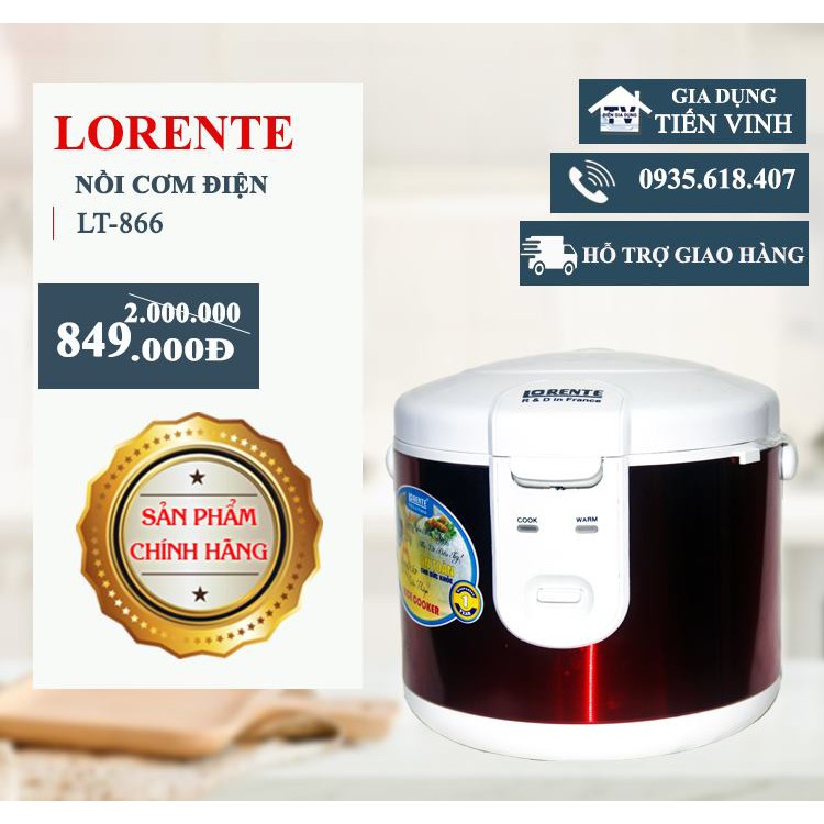 Nồi cơm điện LORENTE 866