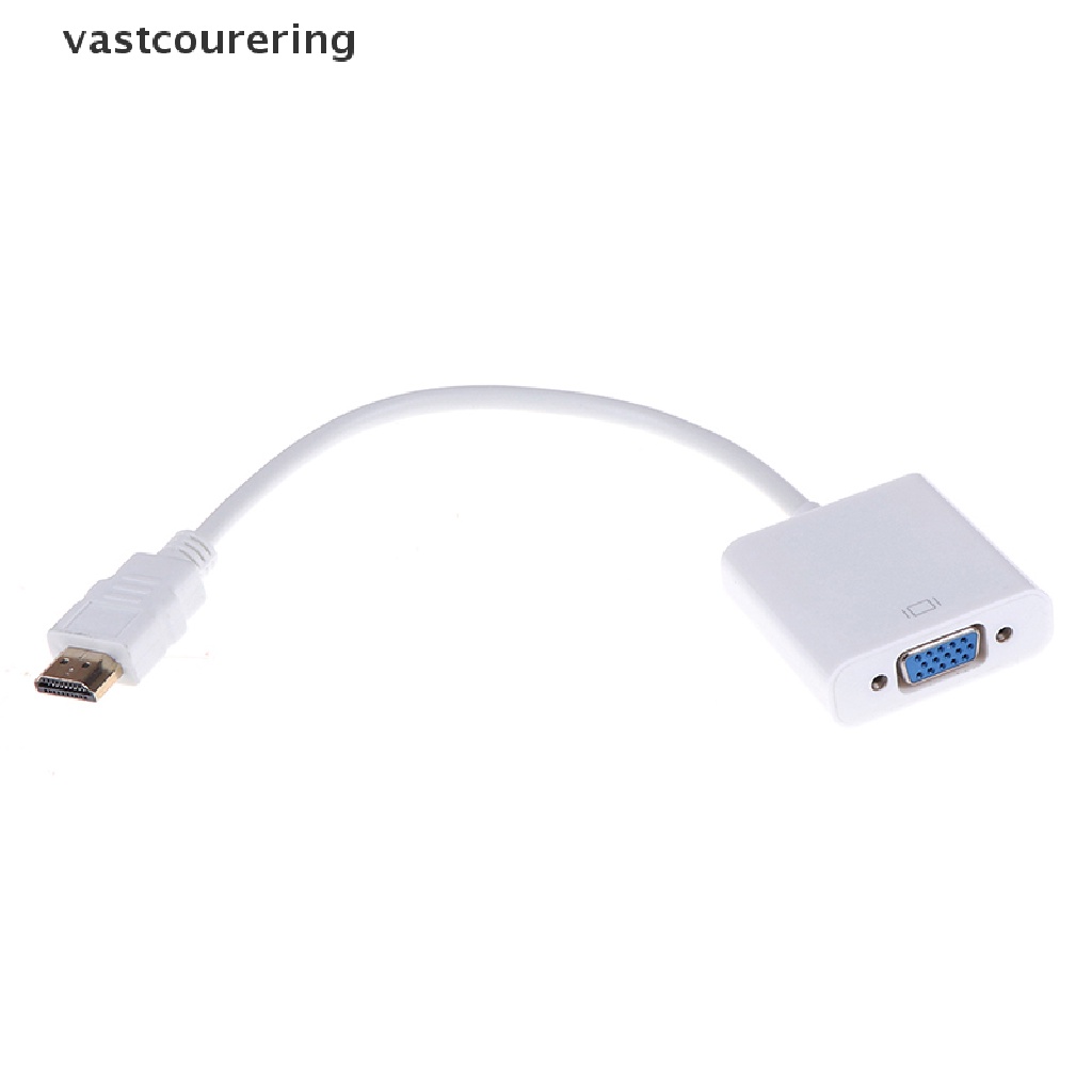 1 Đầu Chuyển Đổi HDMI Sang VGA HD 1080P Màu Trắng