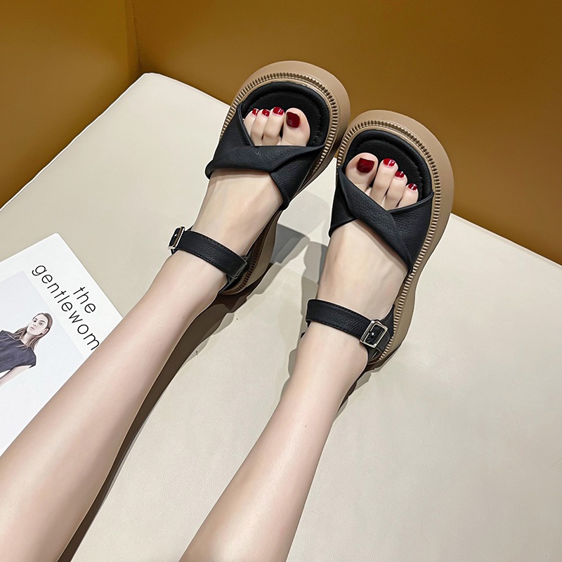 Dép sandal ATIKOTA đế dày mềm mại thoải mái có khóa thời trang đi biển cho nữ