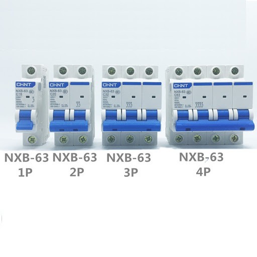 Aptomat - MCB 2P NXB-125 63,80,100A dòng cắt 10ka - chint