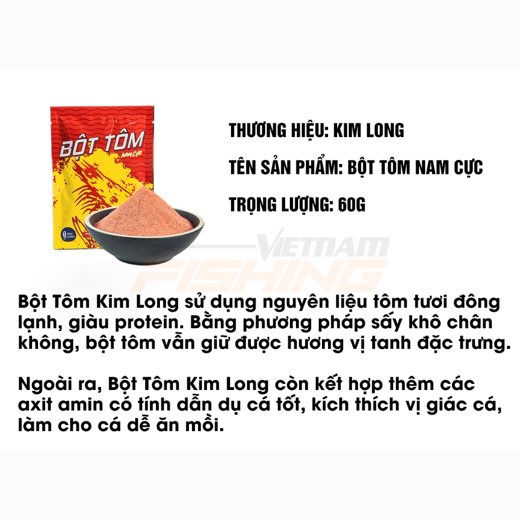 Bột Tôm Nam Cực Kim Long - Vietnam Fishing