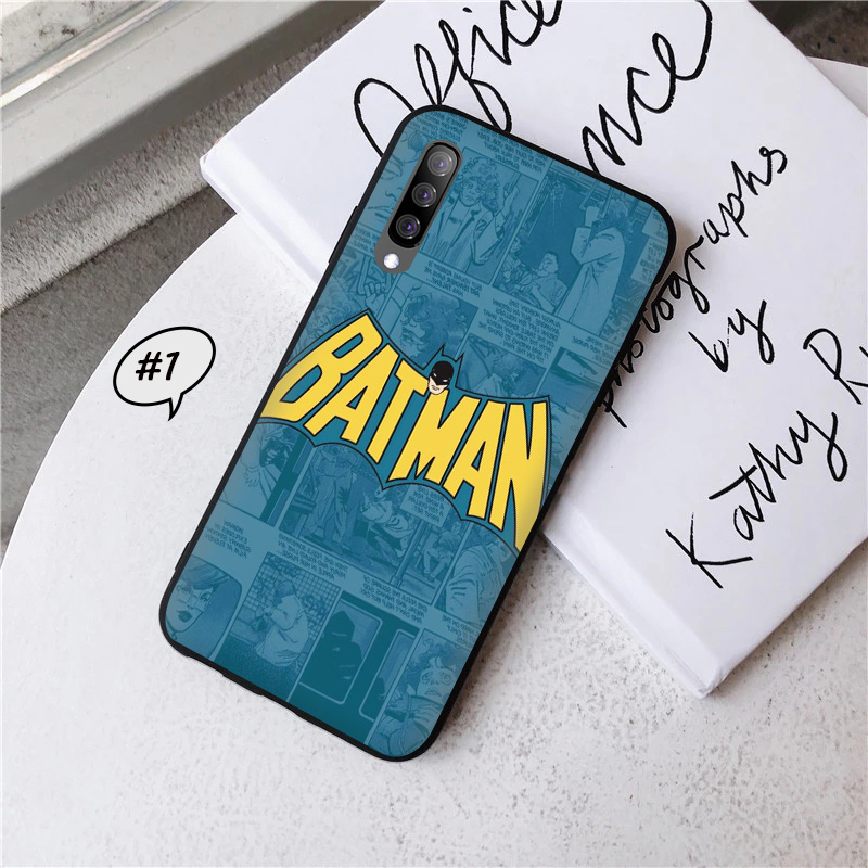 Ốp Điện Thoại Silicon In Logo Batman Chống Rơi Cho Samsung S6 S7 Edge Samsung S8 S9 S10 Plus