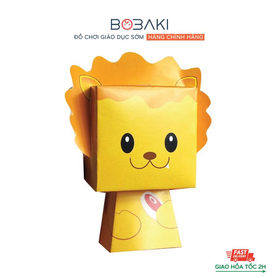 Bộ gấp giấy mô hình 3D đồ chơi cho bé phát triển kỹ năng Thương Hiệu BOBAKI