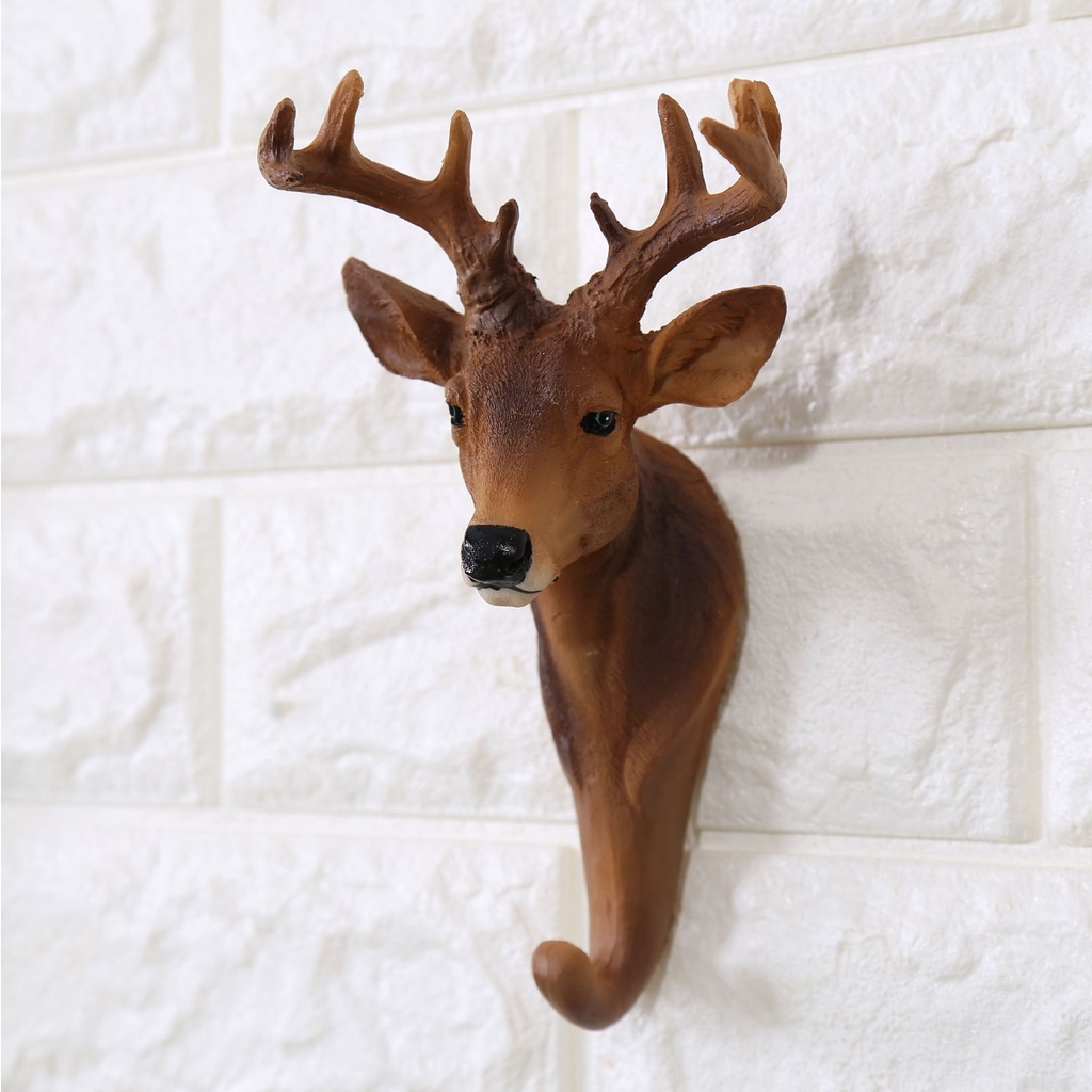 Móc treo tường hình đầu các con vật phong cách bắc âu