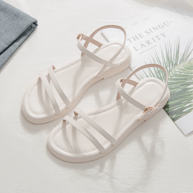 Sandal Đế Bằng Thiết Kế Mới Đơn Giản Thời Trang Mùa Hè 2022 Dành Cho Nữ