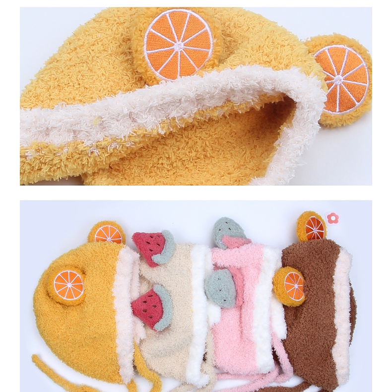 Mũ len lông cừu cho bé hình hoa quả cực dễ thương phù hợp trẻ em từ 3 đến 36 tháng tuổi - ML18