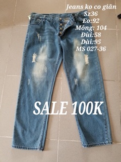 Quần jeans sale 100k