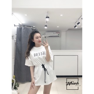 Áo váy thắt ngang bụng