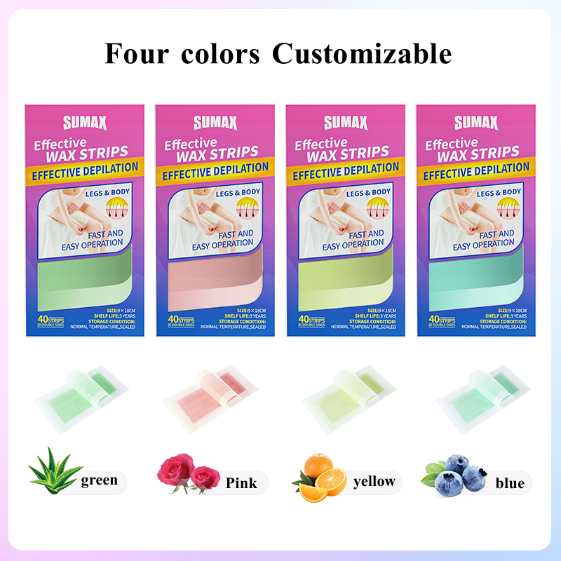 Set 100g hạt sáp tẩy lông và miếng dán hỗ trợ tẩy lông SUMAX