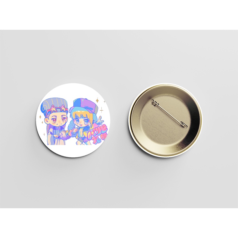 Huy hiệu cài áo KHỔNG MINH THÍCH ĐI QUẨY anime chibi dễ thương tiện lợi