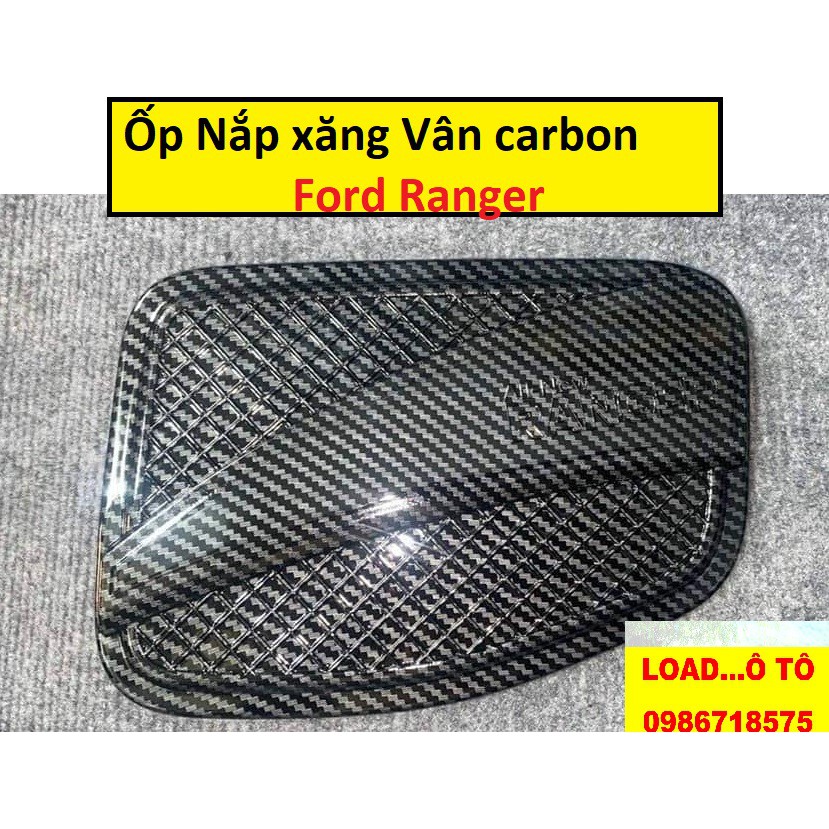 Ốp Nắp Xăng Xe Ford Ranger 2021-2016 Vân Carbon Cao Cấp