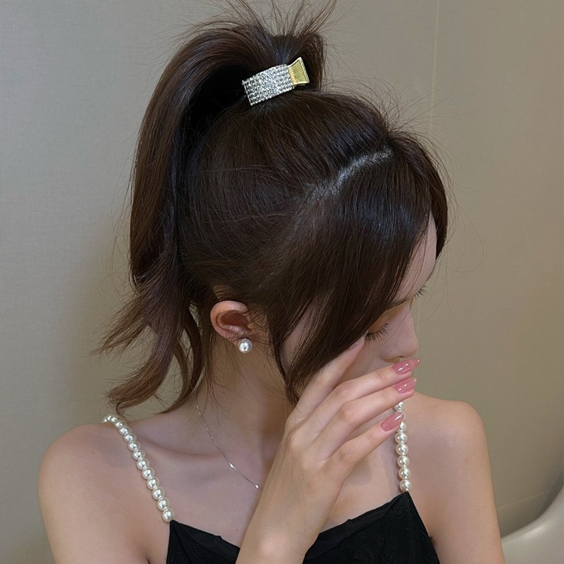 Mới Kẹp Tóc Hình Tai Mèo Đính Đá Thời Trang Cho Nữ